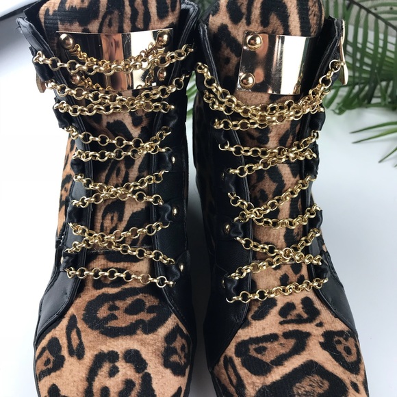 Shoes - LILLIANA | Chain Sneaker Wedges